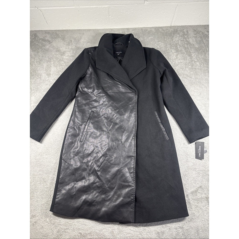 Kenneth Cole New York Women's Blackโ Trench Coat, Size Small NWT *READ*